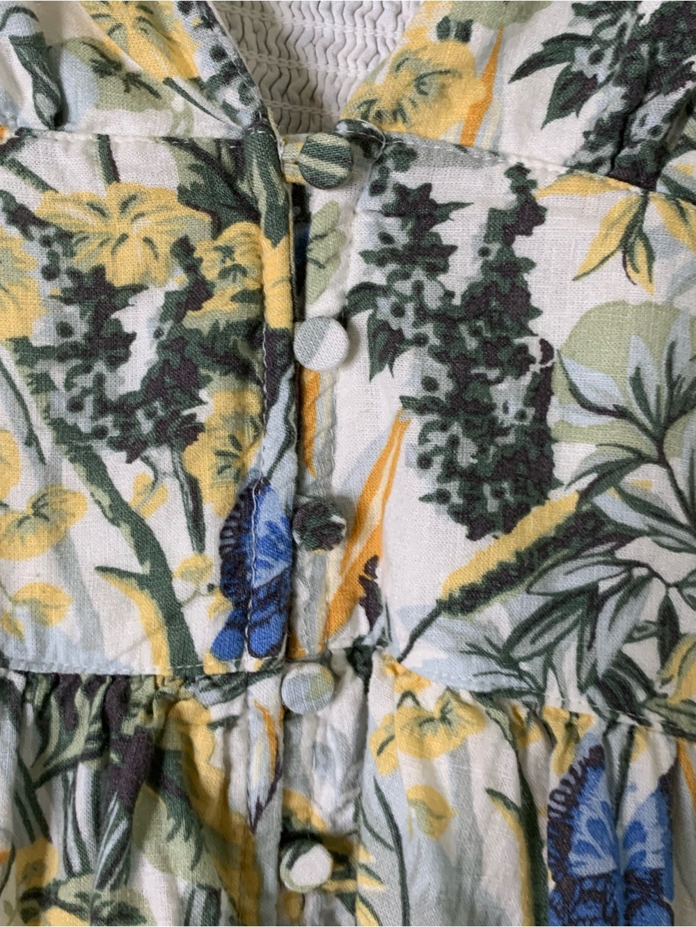 Abercrombie & fitch womens green plunge maxi dress in tropical print MT - Picture 6 of 10